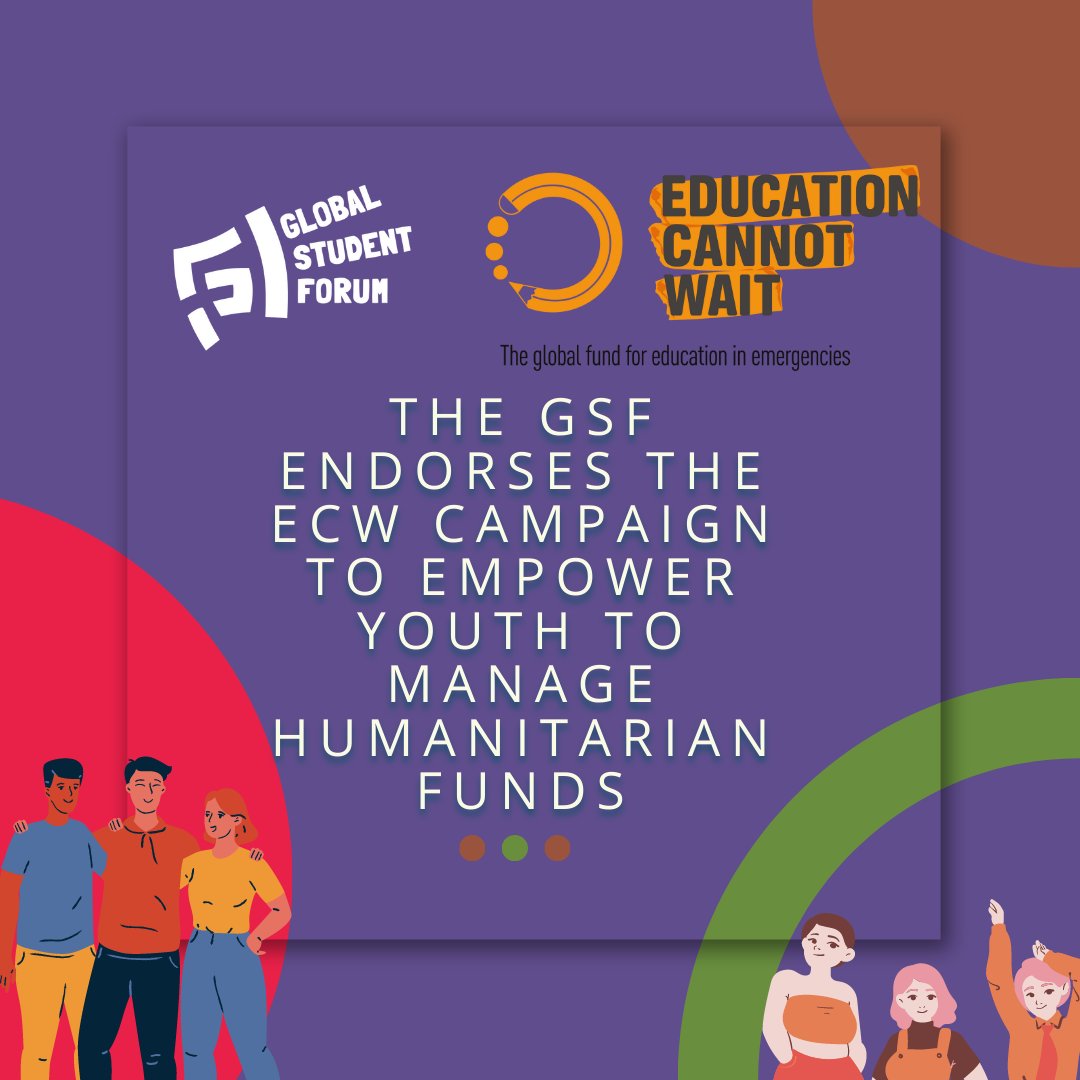 Global Student Forum (@globalstuforum) on Twitter photo We join <a href="/aasu_72/">All-Africa Students Union</a> and <a href="/ESUtwt/">European Students' Union (ESU)</a> in supporting the <a href="/EduCannotWait/">Education Cannot Wait</a> Youth- and Student-led Subgroup Campaign to empower students and youth to manage humanitarian funds.
<a href="/_HDWright/">H.D. Wright</a>
#EducationCannotWait
#democracy
🔗 Learn more here: tinyurl.com/47s6d6c5 We join <a href="/aasu_72/">All-Africa Students Union</a> and <a href="/ESUtwt/">European Students' Union (ESU)</a> in supporting the <a href="/EduCannotWait/">Education Cannot Wait</a> Youth- and Student-led Subgroup Campaign to empower students and youth to manage humanitarian funds.
<a href="/_HDWright/">H.D. Wright</a>
#EducationCannotWait
#democracy
🔗 Learn more here: tinyurl.com/47s6d6c5