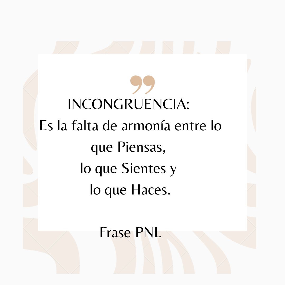 roralroral77's tweet photo. Congruencia e Incongruencia
Ojo mucho ojo...
#Frasesde #PNL #Autor #NoraSalas https://t.co/SMaf5QWZYV