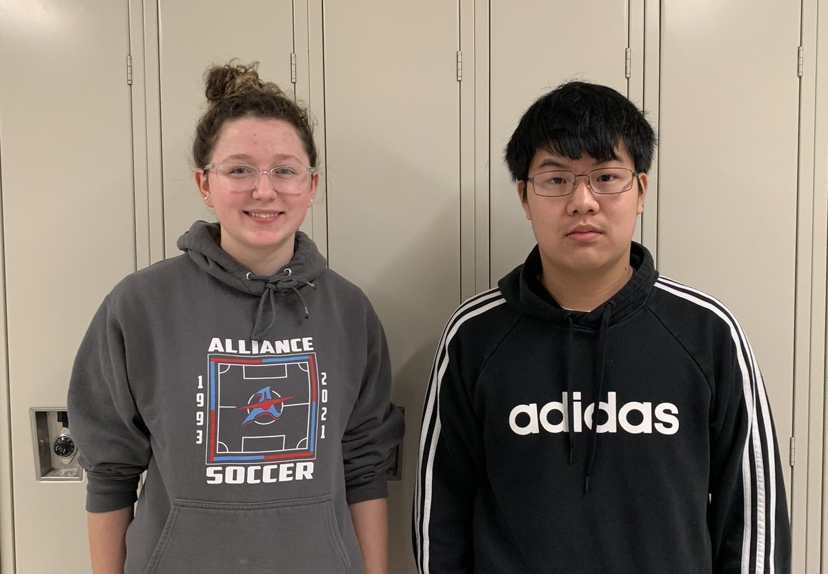 SrBobola's tweet image. Congratulations to our #9thGrade Students of the Month for January: Kadence Adkins and David Wang! Way to #RepThatA! ✈️
