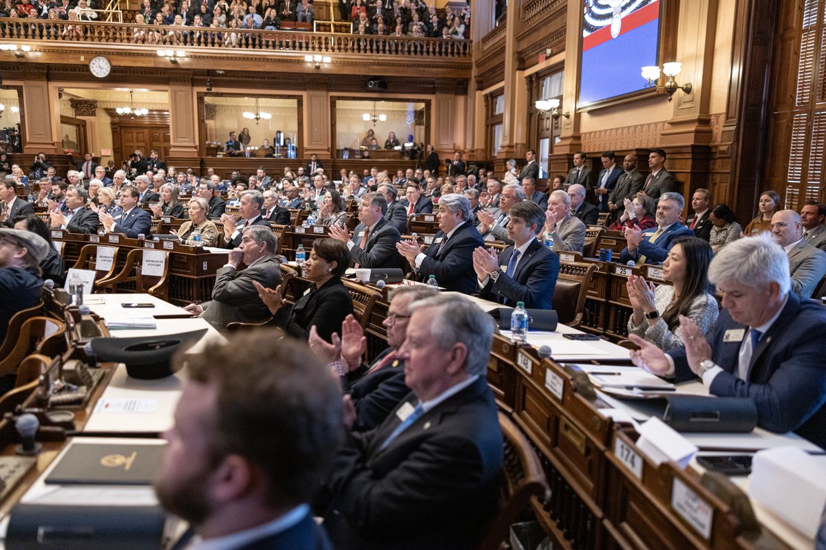 GovKemp's tweet photo. Last week, I shared with the General Assembly how we can build on the achievements of the last four years and keep Georgia the best place to live, work, and raise a family.

This week, we will introduce the legislative bills that will help us do just that. https://t.co/DKxaPCKce8