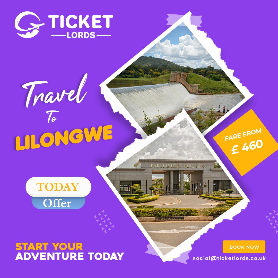 ticketlordsuk's tweet photo. Book London to Lilongwe flights at a competitive price and plan a trip with us. ** Flight bookings are ATOL protected.

#ticketlords #lagos #lilongweflight #cheapflightdeals #cheapflightstolilongwe https://t.co/uqFCz4imLk