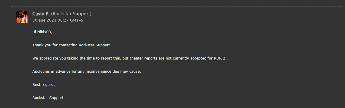 Nikix02's tweet photo. @RockstarSupport
@RockstarGames
 #gtavrip 
@RedDead_ES
que carajos! no lo lei mal verdad? no aceptan reportes de usuarios tramposos? onda ustedes apoyan el hacer trampa ?Se pasan pa administrar mal algo tan lindo wn  ¬¬me arrepiento tanto de haber comprado el juego .... https://t.co/ag0ZaITfFq