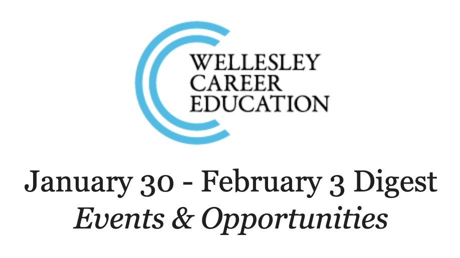 The Spring Semester is here in earnest — and with it an abundance of opportunities &amp; ways to explore!

This week: 
Spring Law Mini-Series (Wed-Sat)
Wellesley-Funded Internships &amp; Grant apps open Wed 2/1 
MAP mentorship program deadline TOMORROW!

And more! mailchi.mp/59b46458235c/a…