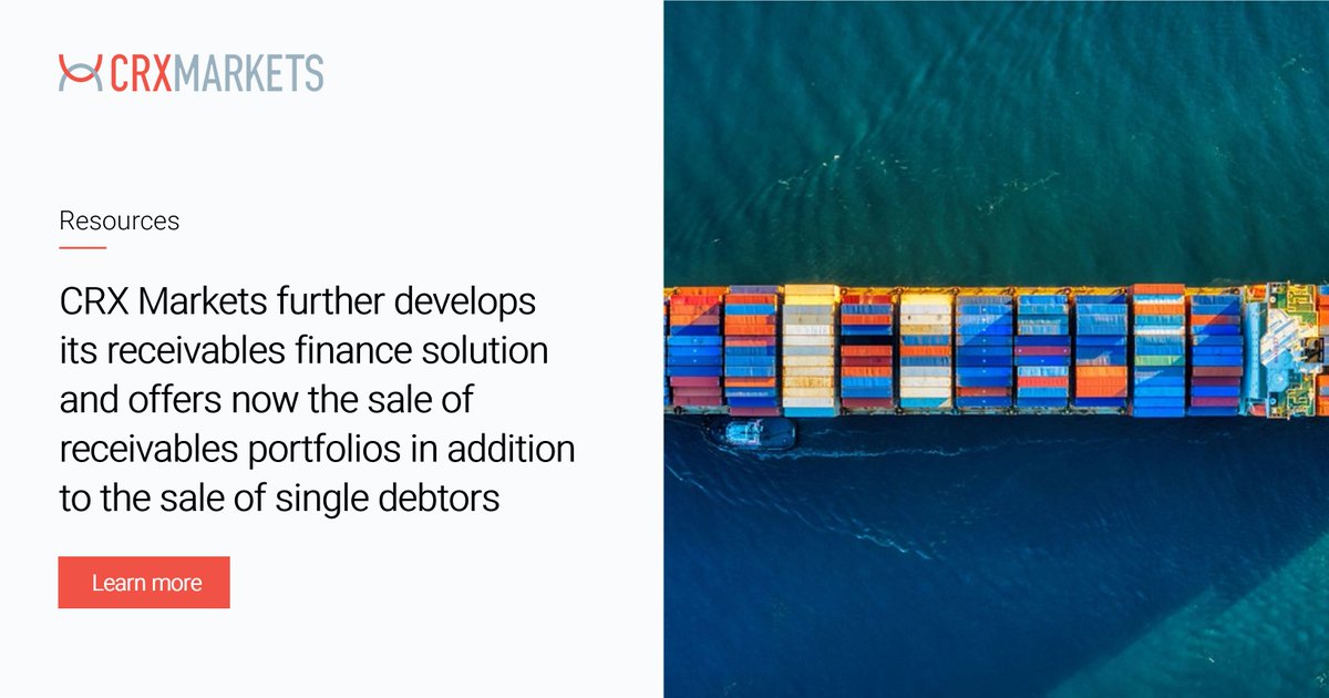 CRXMarkets's tweet photo. In the final quarter of 2022, thanks to the continuous development of our solution, CRX Markets was able to take over the complete technical processing of a undisclosed, non-recourse and revolving sale of a securitized receivables portfolio.

Learn more: https://t.co/JeELafdo1m https://t.co/p4GAjjm2DD