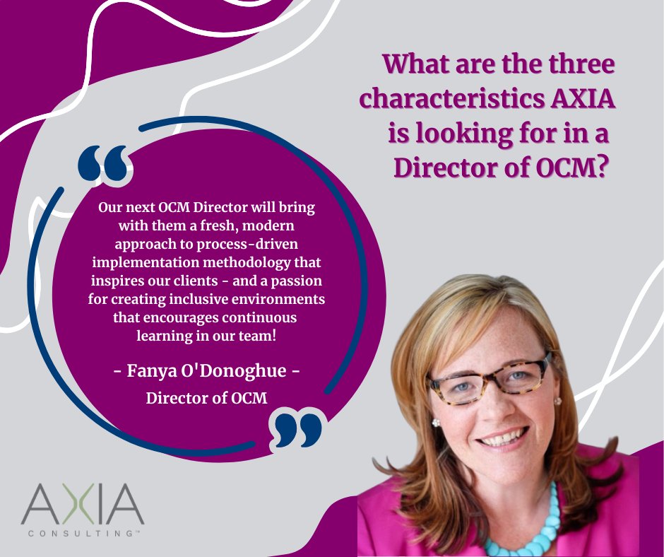 What characteristics do you look for in your leadership? Let us know in the comments!🌟

AXIA is looking for our next OCM Director! Do you know anyone who would be a great fit? Apply here: axiaconsulting.net/job-openings/

#TheAXIADifference #nowhiring #director #organizationalchange