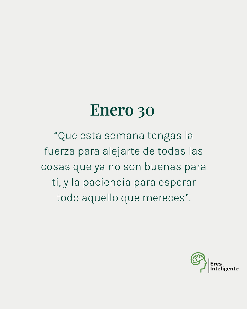 EresInteligente's tweet photo. Enero 30 https://t.co/xDHrH6wYdI