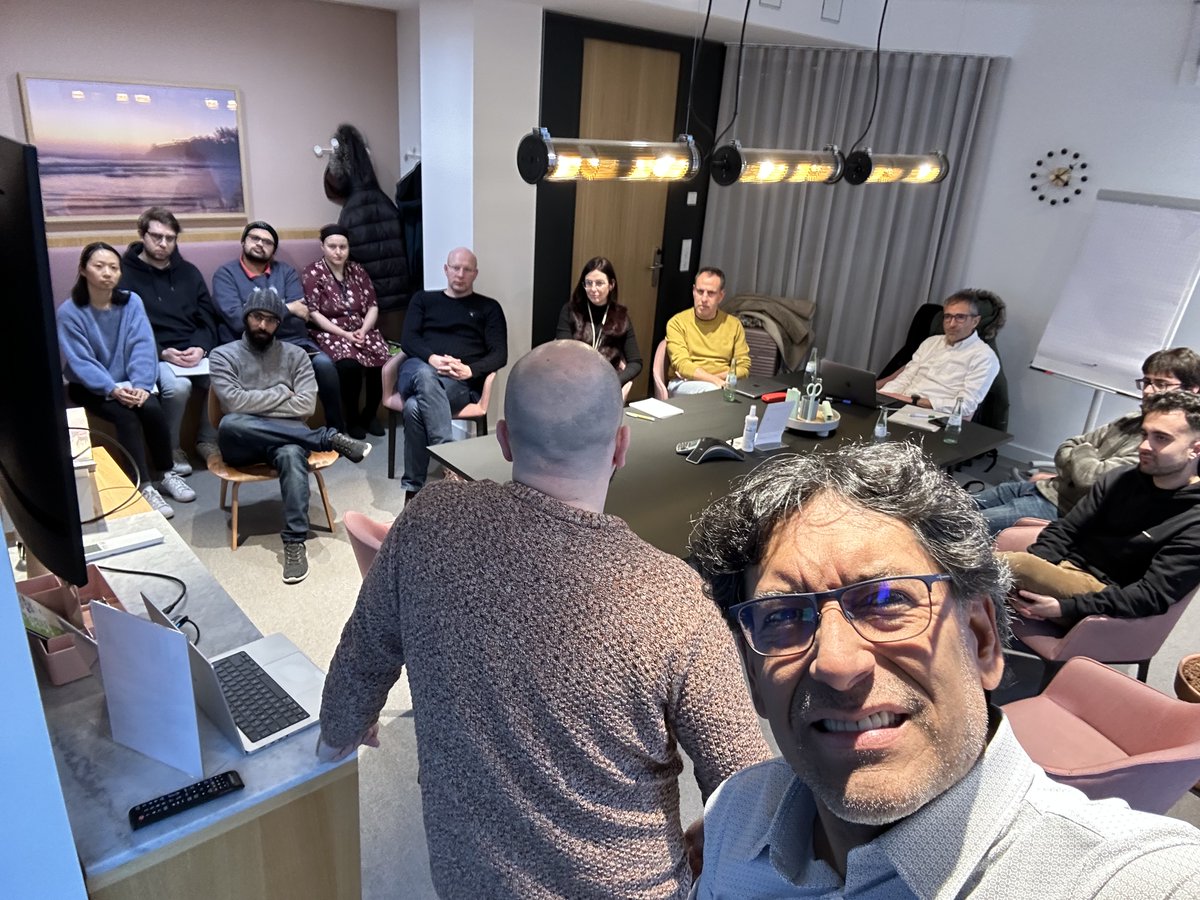 KikeSolanoPhys's tweet photo. We started @KipuQuantum tech week in Berlin with partner @UV_EG @JoseDMartin_UV We merge quantum machine learning (QML) with digitized-counterdiabatic QC (DCQC), counterdiabatic QC (CQC), and digital-analog QC (DAQC), via algorithm compression to run in QC hardware. Stay tuned! https://t.co/8pNEksJVEZ