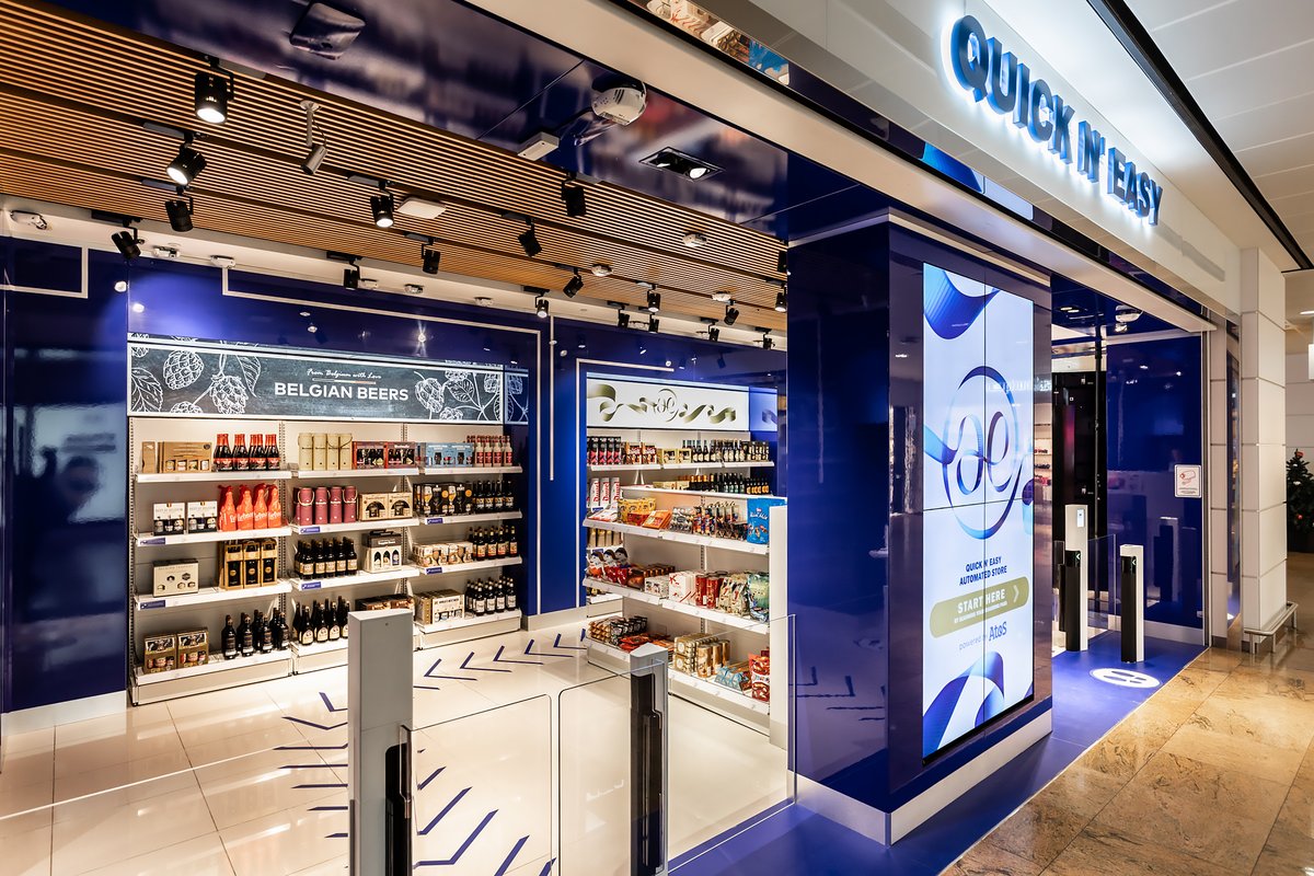Today we are inaugurating “Quick N’ Easy”, the first Duty Free automated store at Brussels Airport Company, in partnership with Atos.