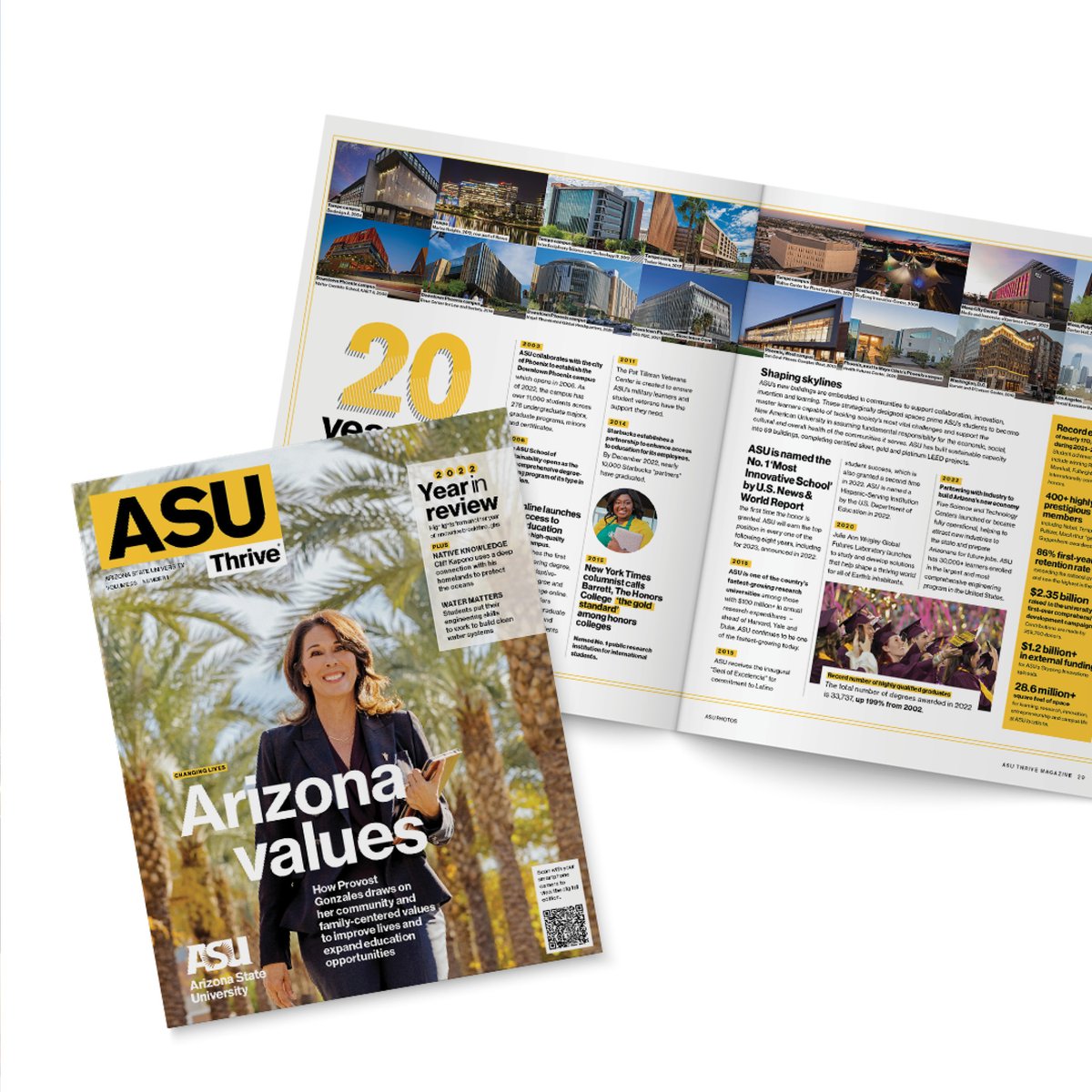 ASU's tweet photo. In this issue of ASU Thrive Magazine, discover how ASU flexes to fit the people and communities it serves and what it takes to be a New American University.
#ASUThrive https://t.co/ZhaQP9kllF (7/7) https://t.co/U9kgusq9QF