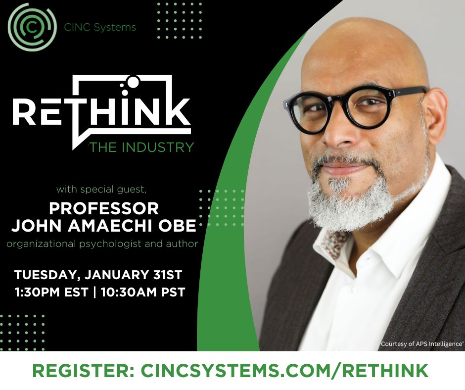 CINCSystems's tweet image. Tomorrow will be BIG for our industry ❗❗❗ Join us as we learn about leadership in challenging times from the incredible John Amaechi OBE, game-changing organizational psychologist and author.  Register here: us06web.zoom.us/webinar/regist…