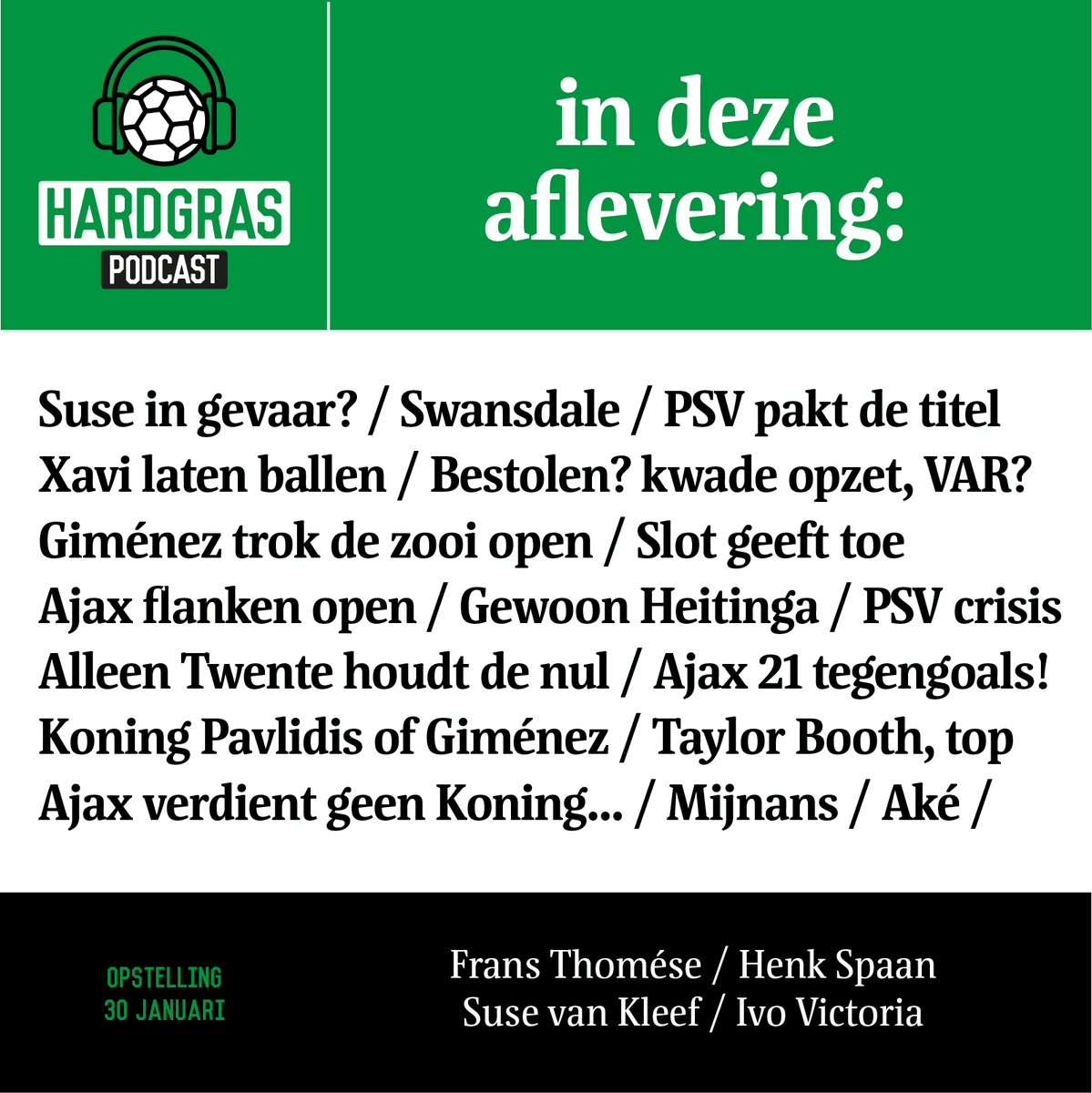 Hardgras1's tweet photo. Ajax verdient geen Koning!⚪️🔴⚪️ en meer...
-
kijk: https://t.co/6Oly017beu
luister: https://t.co/jQIzpedsM7
-
#Feyenoord #Ajax #PSV #AZ #Twente #Xavi #Bijlow #Woke #Eredivisie #TOTO #podcast #VAR #heitinga #cambuur #trefbal #010 #Giménez #Taylor #Mijnans https://t.co/FXNexfvJoL
