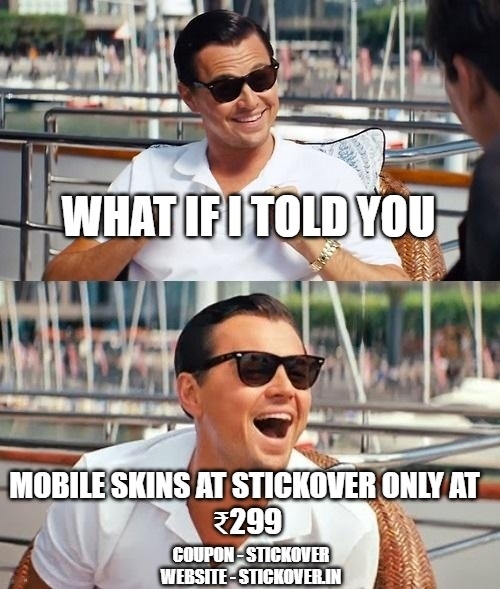 Get ready to upgrade your phone with mobile skin at stickover! 🔥🔥🔥
.
.
Coupon - STICKOVER
Website - stickover.in
.
Limited Time Deal!
#mobileskin #ownyourskin #stickover #PromoOffer #StylishPhone #PhoneAccessories #SkinItUp #ProtectiveSkin #PersonalizedPhone #Memes