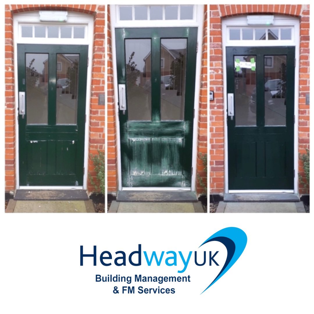 External door painting for our client in Cambridge. 
#propertymaintenance #maintenence #buildingmaintenance #headwayuk