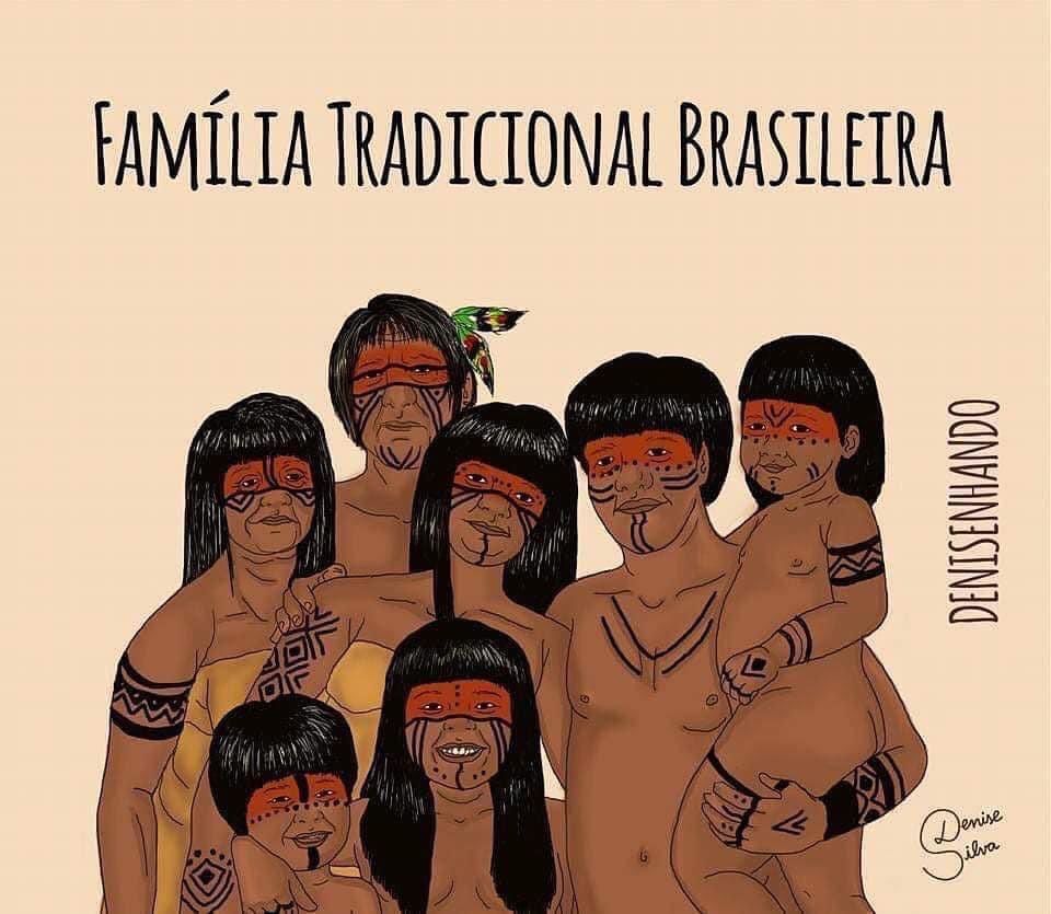 g_vgouvea's tweet photo. A Família Tradicional Brasileira está sob grave ameaça! 

#DemarcaçãoJá #ForaGenocidas #MineraçãoEmTerraIndígenaNão https://t.co/BDSyNADrl5