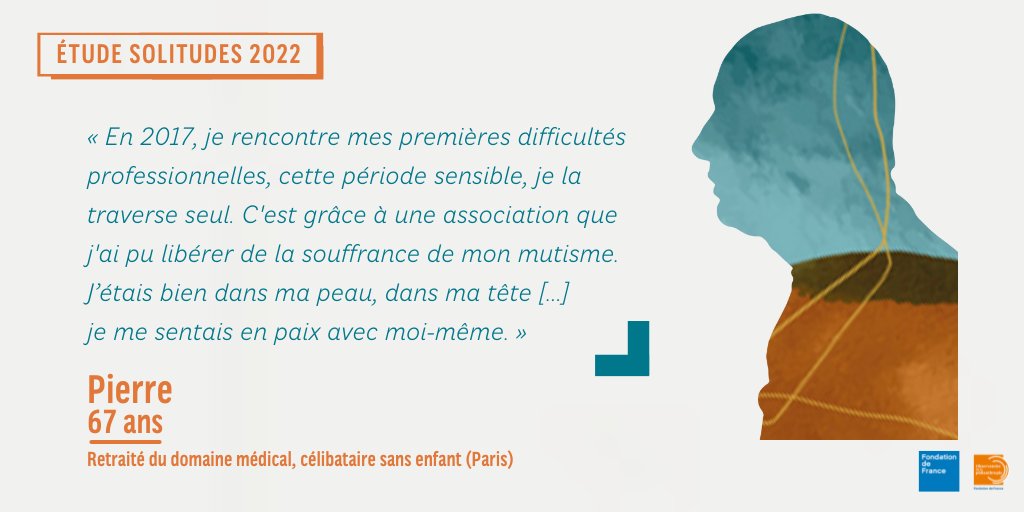 #ÉtudeSolitudes | Mots et maux de #solitude : paroles et vécus de personnes seules ou isolées.

4⃣ Pierre, l'accompagnement secret pour pouvoir se relever.