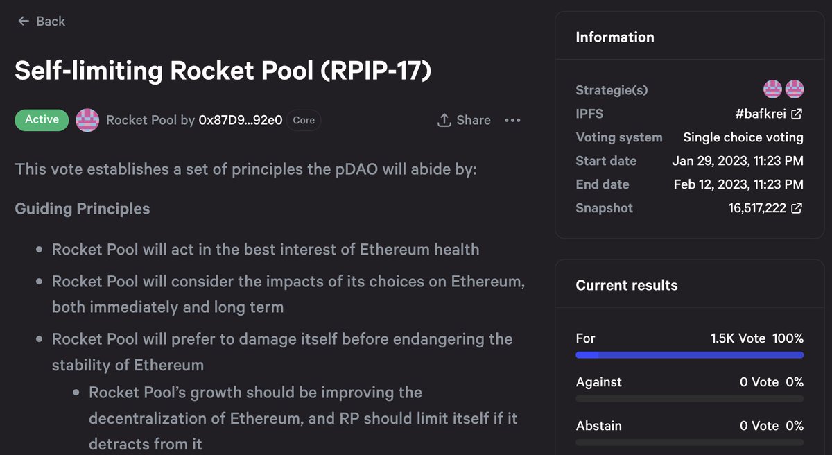 nixorokish's tweet photo. Absolutely wild how different two protocol votes can look when one community is active and invested in the long-term health of the chain and the other is there for dominance and short-term gains https://t.co/0hkME18GmZ