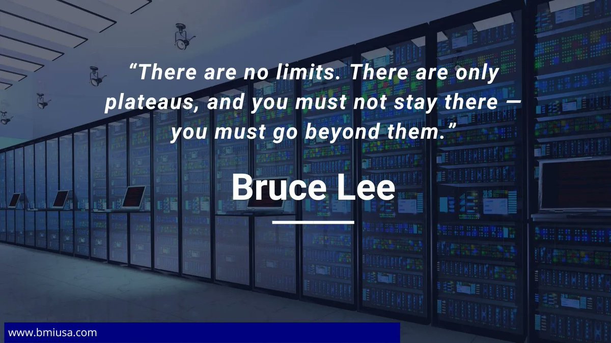 “There are no limits. There are only plateaus, and you must not stay there — you must go beyond them.” – Bruce Lee