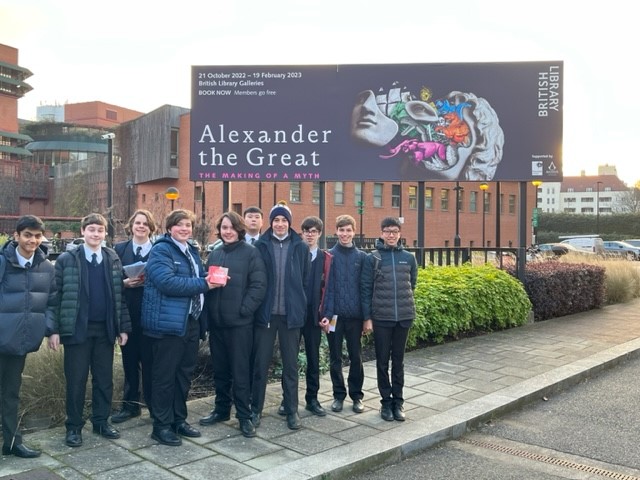 WhitgiftSchool1's tweet photo. Last week, Fourth Form students studying Greek visited the 'Alexander the Great' exhibition at the British Library. It explored how the myth of Alexander the Great has influenced different cultures over centuries. #WhitgiftLanguages #WhitgiftTrips https://t.co/jCPORx5k5K