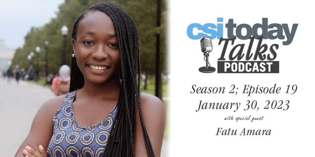csinews's tweet photo. CSI alumna Fatu Amara joins this week's CSI Today Talks, sharing her personal story and what she is currently up to post-graduation. Listen now: https://t.co/xVPqEYEivA
#WeAreCSI #OpportunityandChallenge #CSITodayTalks #CUNY https://t.co/IchhX7UnL8