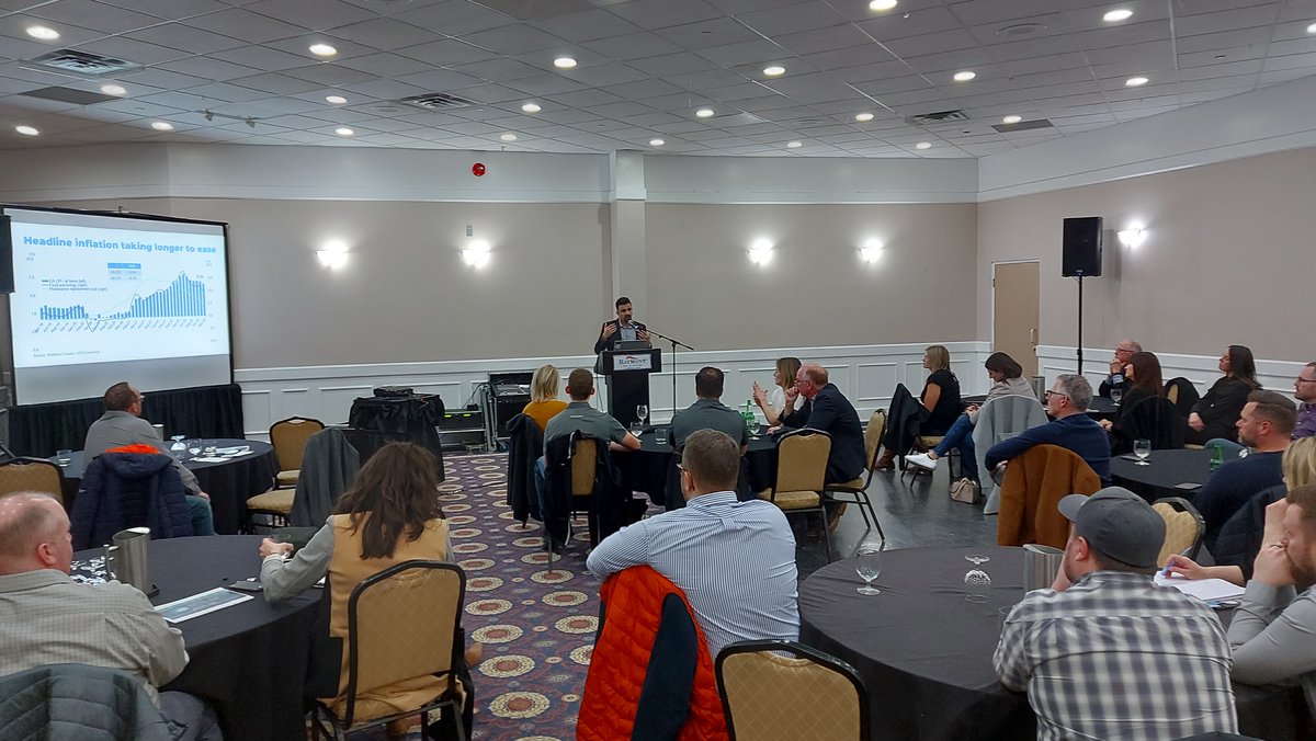 BILDCA1's tweet photo. A big thank you to all who came out for our member event of 2023! Our member dinner topic was Alberta's Economic Outlook, and a huge thank you goes out to our speaker, Siddhartha Bhattacharya, Economist with ATB, for sharing his expertise.
#BILDCA #BILDCAevents #atb https://t.co/pSlcxltRlZ