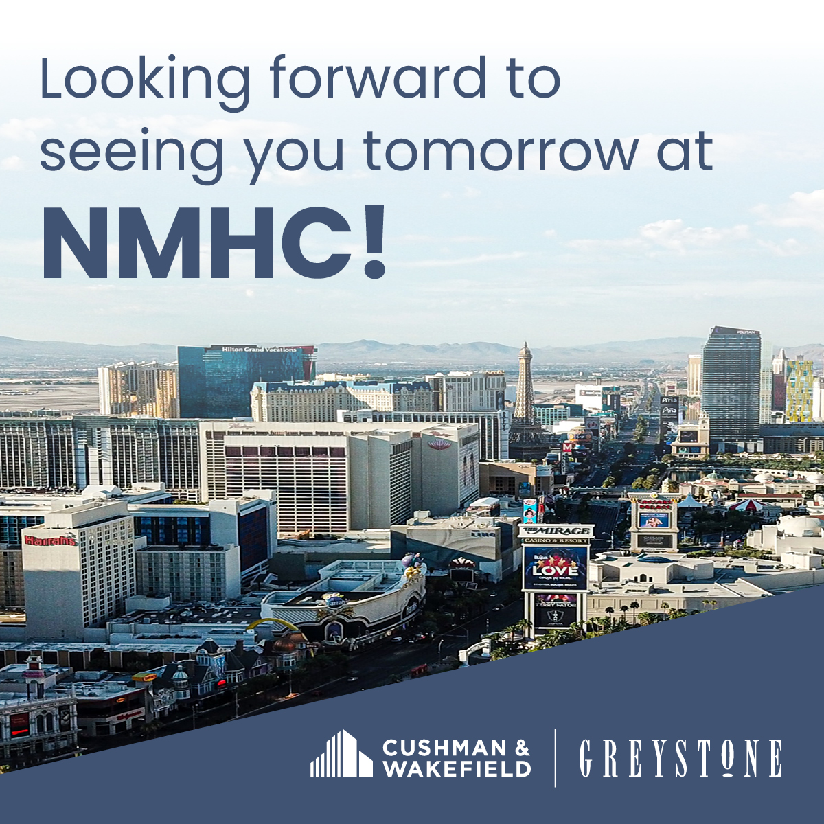 We look forward to seeing everyone tomorrow in Las Vegas for the 2023 NMHC Annual Meeting! #NMHC #multifamily