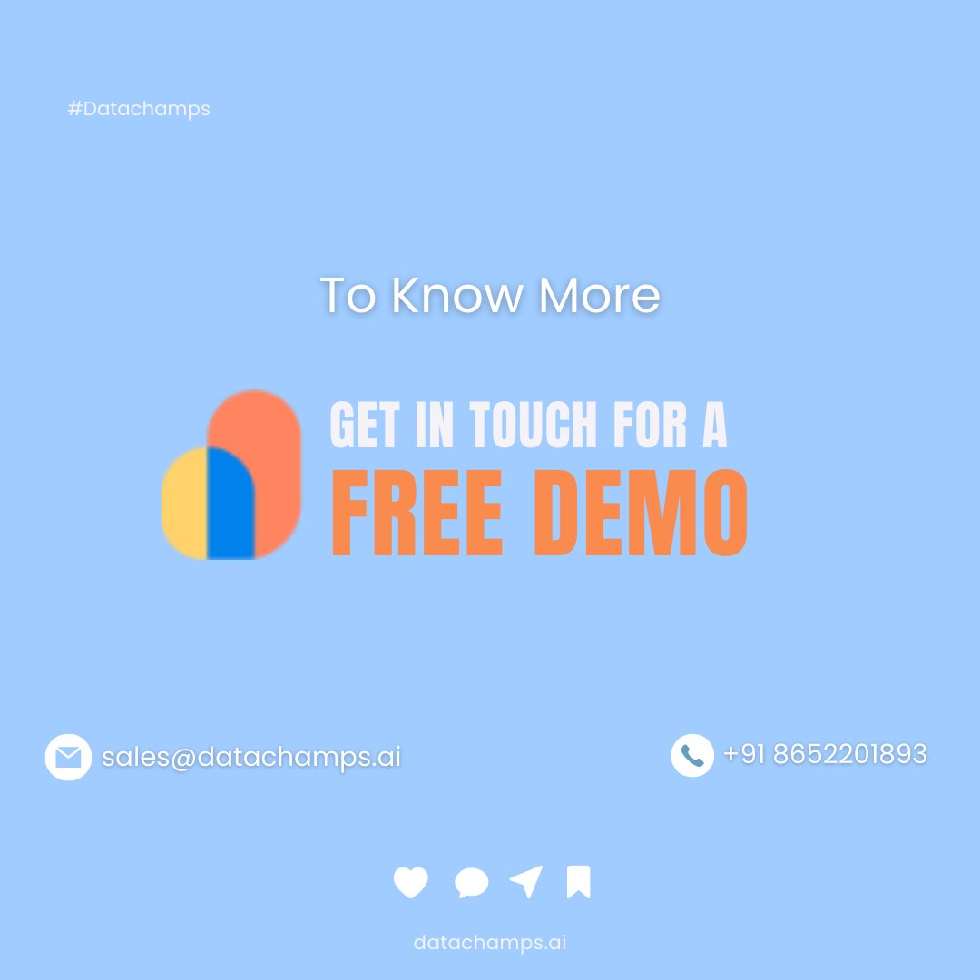 Datachamps_ai's tweet photo. Datachamps is a platform for Business Decisions using #DataAnalytics

Datachamps enables a single-window access to Bird’s Eye View as well as Ground-Level View of your business. https://t.co/ILXRyi4H1r