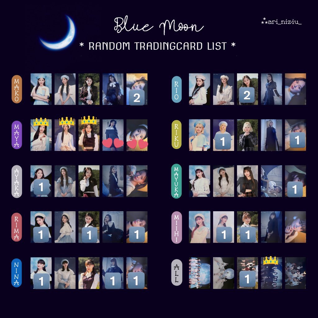 niziu リク BlueMoon ラントレ