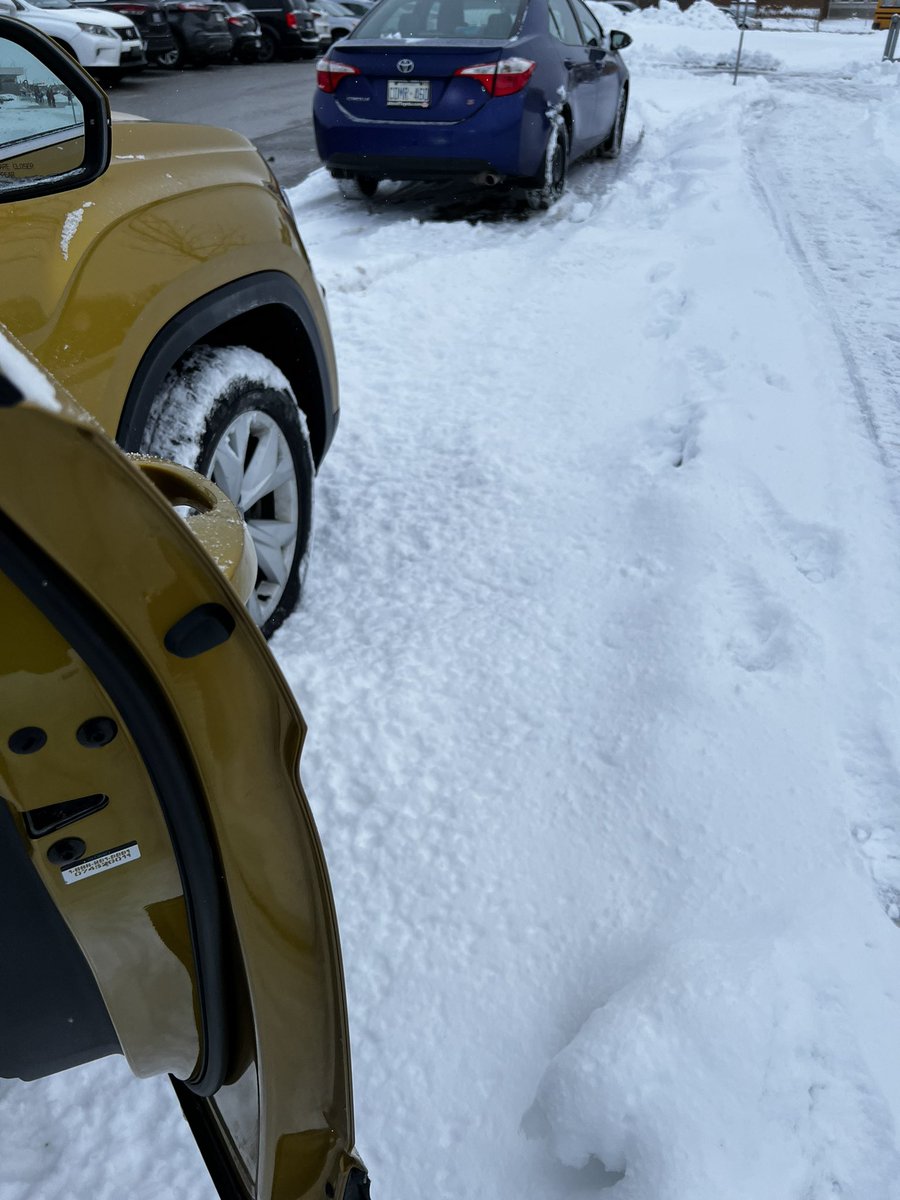 wavesofsea's tweet photo. @LorenvillePS @PeelSchools please plow your sidewalk and kiss and ride. I do not think it is safe for kids. https://t.co/aCkv4NzwTb