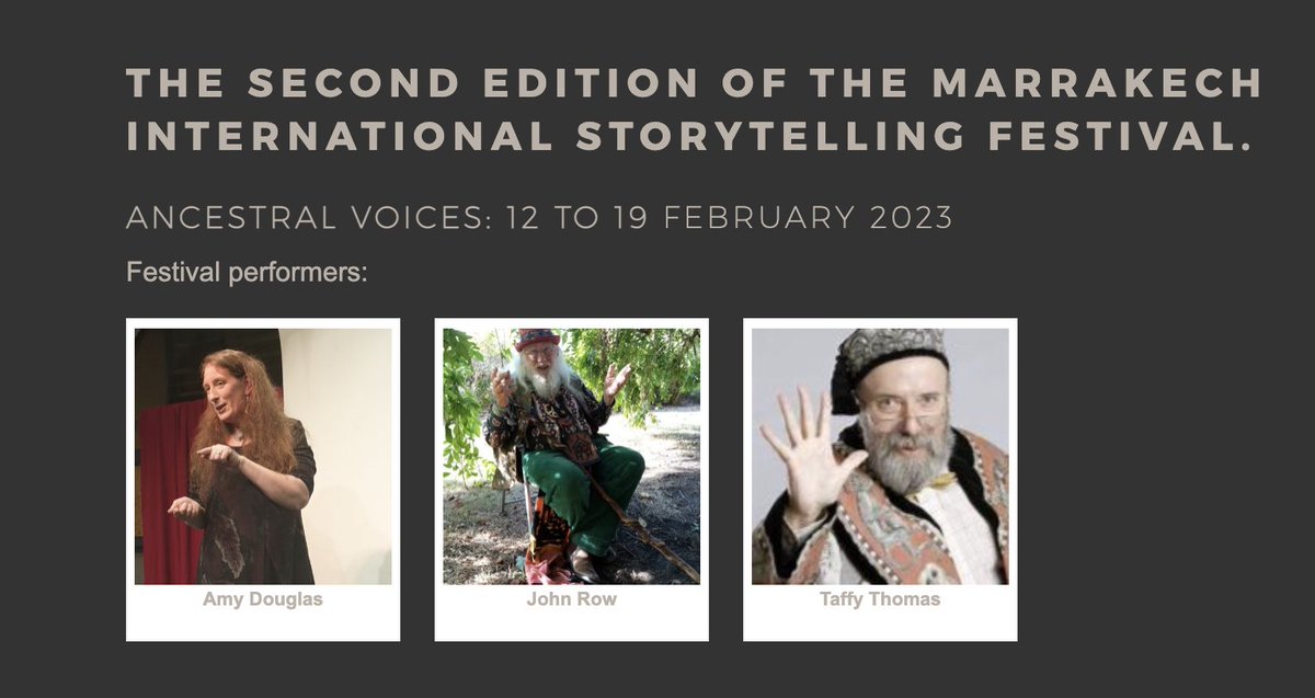 February BLAST! Live from Marrakech! - mailchi.mp/4186bfba09af/f…
 A world of storytellers live from the World Storytelling Cafe!