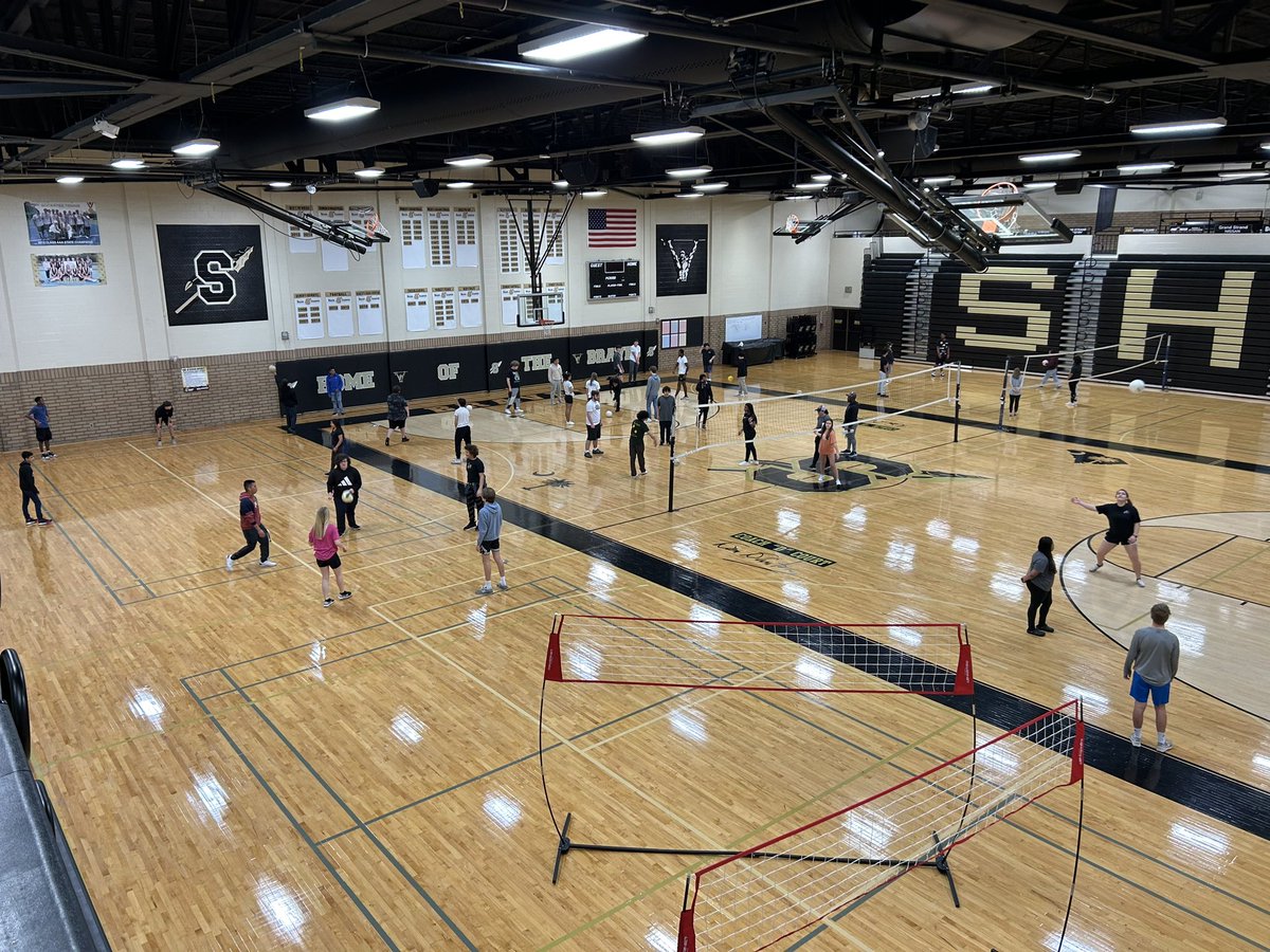 PEatSocastee's tweet photo. Volleyball unit is underway!!! #SportEdModel #PEteachers #PhysicalEducation #PEGames @peshoes @CoachCurran42 https://t.co/rkHCRDRdYY