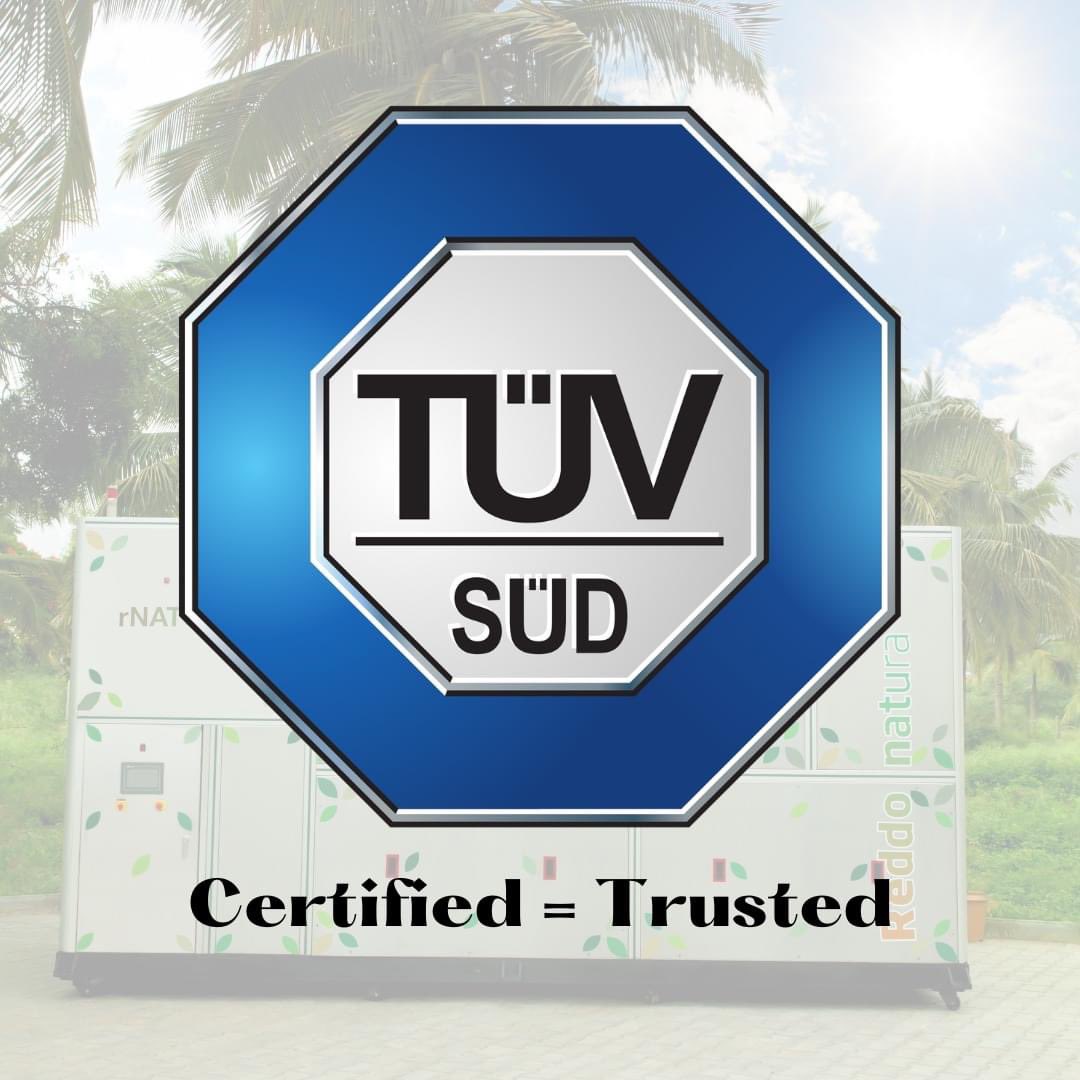 rNaturemachine's tweet photo. Around the world, the TÜV SÜD logo is widely recognised and respected as a trusted symbol of quality, safety and sustainability. 

HWiL rNature composting machines are TUV certified for outstanding quality and safety requirements. 

#TUV #compostingmachines #certification #hwil https://t.co/F220n8WvPs