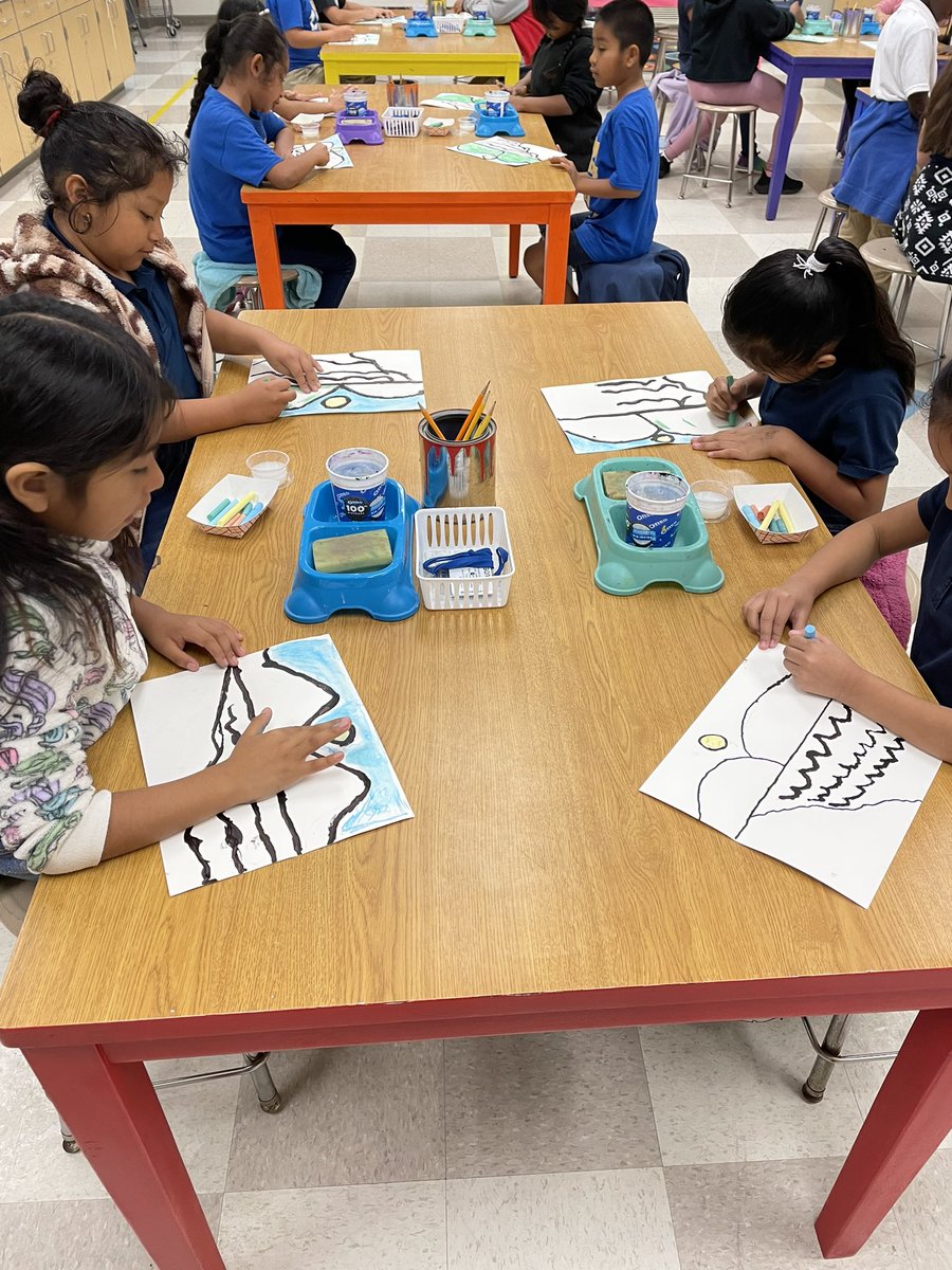 Black glue, chalk, and liquid starch landscapes 🥰 2nd grade <a href="/PinecrestSOARS/">PinecrestSOARs</a> <a href="/CollierFineArts/">CCPS Fine Arts</a>