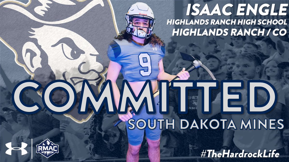 After having a great conversation with @Fbcoach_vrw
I am honored to announce my commitment to South Dakota School of Mines. Thanks to all who have helped me through this process. @coachflohr @bowanmontgomery @HardrockerFB
@Coach_Shumaker #TheHardrockLife