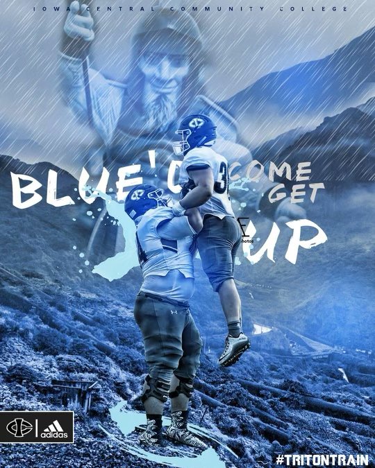 dwalkingeagl's tweet photo. Blessed to announce my COMMITMENT to @TritonNation!! I want to thank my family, friends, coaches, and especially to the community of LeMars.🤍💙🔱🔱 @CoachMinikwu @GavinBlomberg @CoachTalto2 @coachJClegg @KeVigdal https://t.co/0h7DcOJPSX
