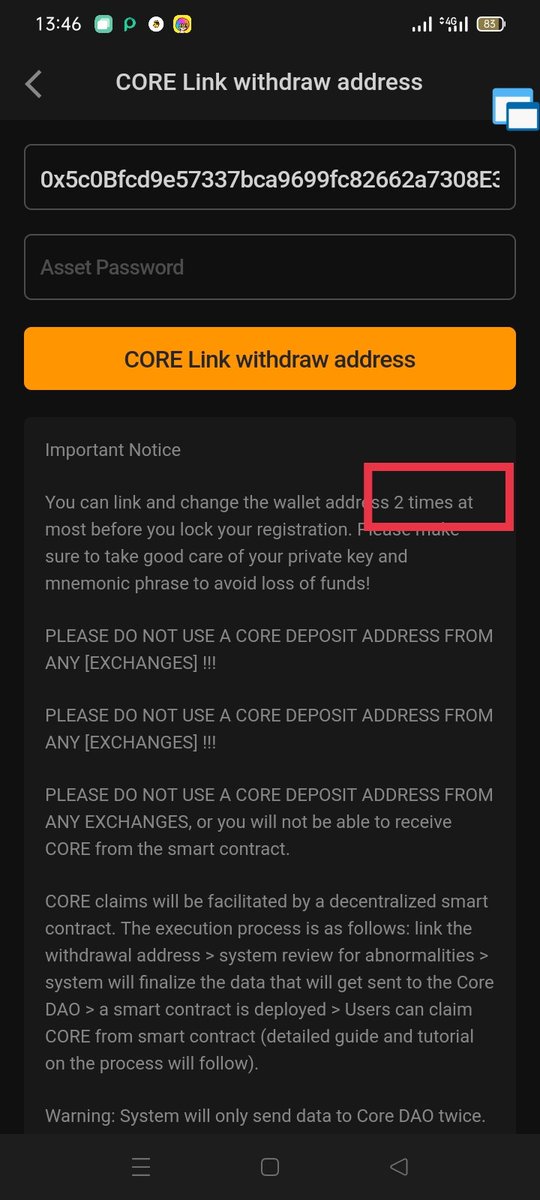 Pi_UpdatesDaily's tweet photo. If that number is 3, your link isn't successfully yet. The number should be less than 3.
Also you should get the message below

𝐂𝐎𝐑𝐄 𝐖𝐢𝐭𝐡𝐝𝐫𝐚𝐰 𝐚𝐝𝐝𝐫𝐞𝐬𝐬 𝐥𝐢𝐧𝐤 𝐢𝐬 𝐬𝐮𝐜𝐜𝐞𝐬𝐬𝐟𝐮𝐥𝐥𝐲.

𝐑𝐞𝐭𝐰𝐞𝐞𝐭 𝐭𝐨 𝐬𝐩𝐫𝐞𝐚𝐝 𝐭𝐡𝐢𝐬 𝐢𝐧𝐟𝐨𝐫𝐦𝐚𝐭𝐢𝐨𝐧. https://t.co/CrjPX0ysEq