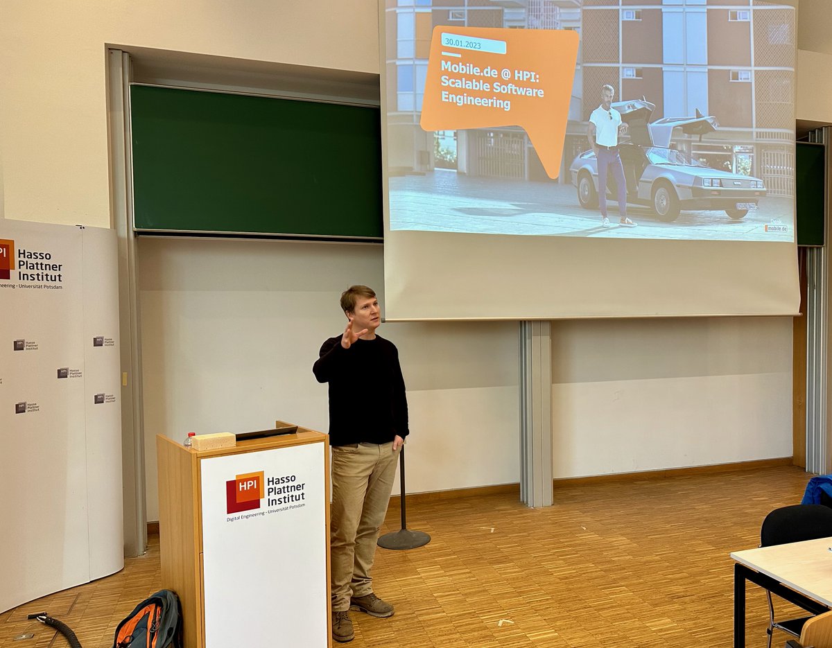 EPIC Research Group (@hpi_epic) on Twitter photo In today's lecture of our undergraduate course Scalable Software Engineering we had the pleasure to host Christoph Mecklenburg from @mobile_de. Thanks, Christoph, for telling us about Product Management and best practices! 👏 <a href="/HPI_DE/">Hasso-Plattner-Institut</a> In today's lecture of our undergraduate course Scalable Software Engineering we had the pleasure to host Christoph Mecklenburg from @mobile_de. Thanks, Christoph, for telling us about Product Management and best practices! 👏 <a href="/HPI_DE/">Hasso-Plattner-Institut</a>