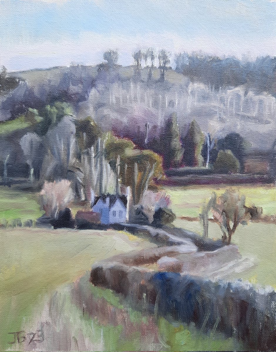 A fine morning doing this oil sketch in Hambleden Valley. Oil on canvas panel, 25 x 20 cm.
#hambleden #chilternhills #chilterns #artwork #oilpainting #landscapepainting #pleinairpainting #art #artist #winter