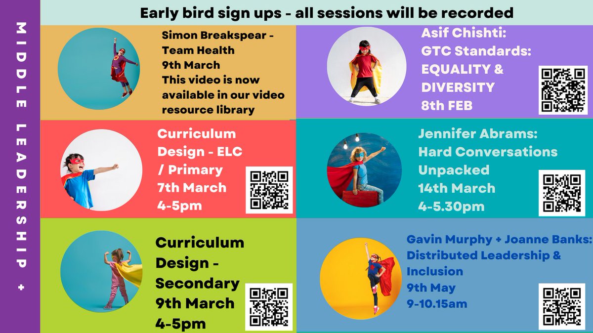 RonaGrant's tweet image. Calling our middle leaders across Scotland...

Early bird sign ups for our new ML+ offerings.

#MiddleLeadMonday #EdScotML @EdScotPLL @EducationScot