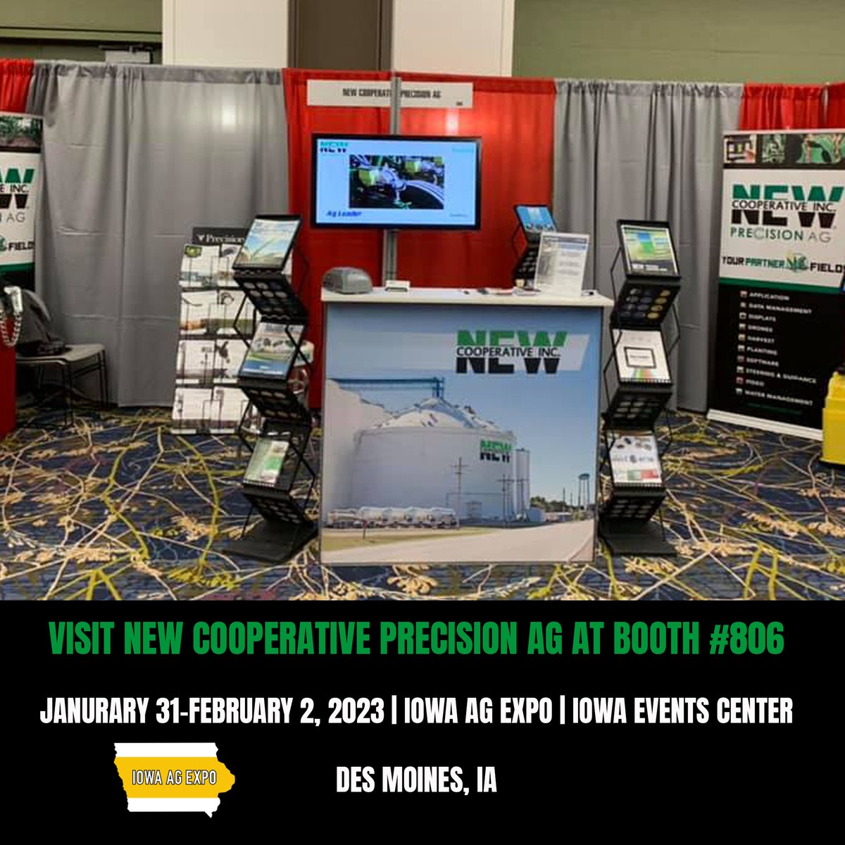 Attending the <a href="/IowaAgExpo/">Iowa Ag Expo</a> this week? Make sure to visit NEW Cooperative Precision Ag Team at Booth #806! We look forward to seeing you there!
