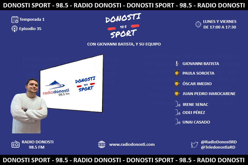 ⏰¡A partir de las 17:00!

📻 98.5 FM 

🌐 radiodonosti.com