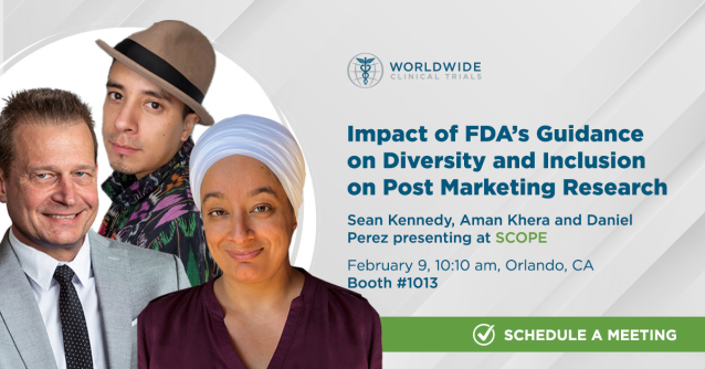 lundle17's tweet image. Meet our team at booth 1013 and join in the discussion about the impact of FDA's guidance on diversity and inclusion. bit.ly/3QZFi2s bit.ly/40aJX5M