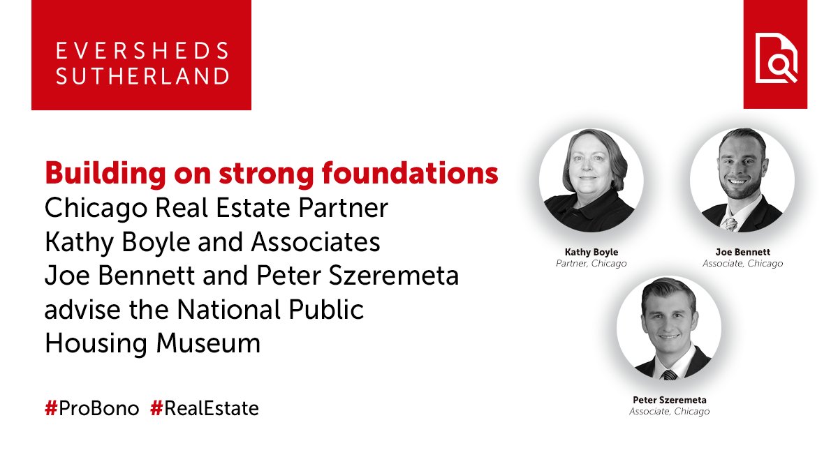 #RealEstate attorneys Kathy Boyle, Joe Bennett, and Pete Szeremeta are advising the NPHM in its development and construction of a permanent location for the museum in the Little Italy neighborhood of Chicago.  #ProBono esglobal.law/3wAFnA5