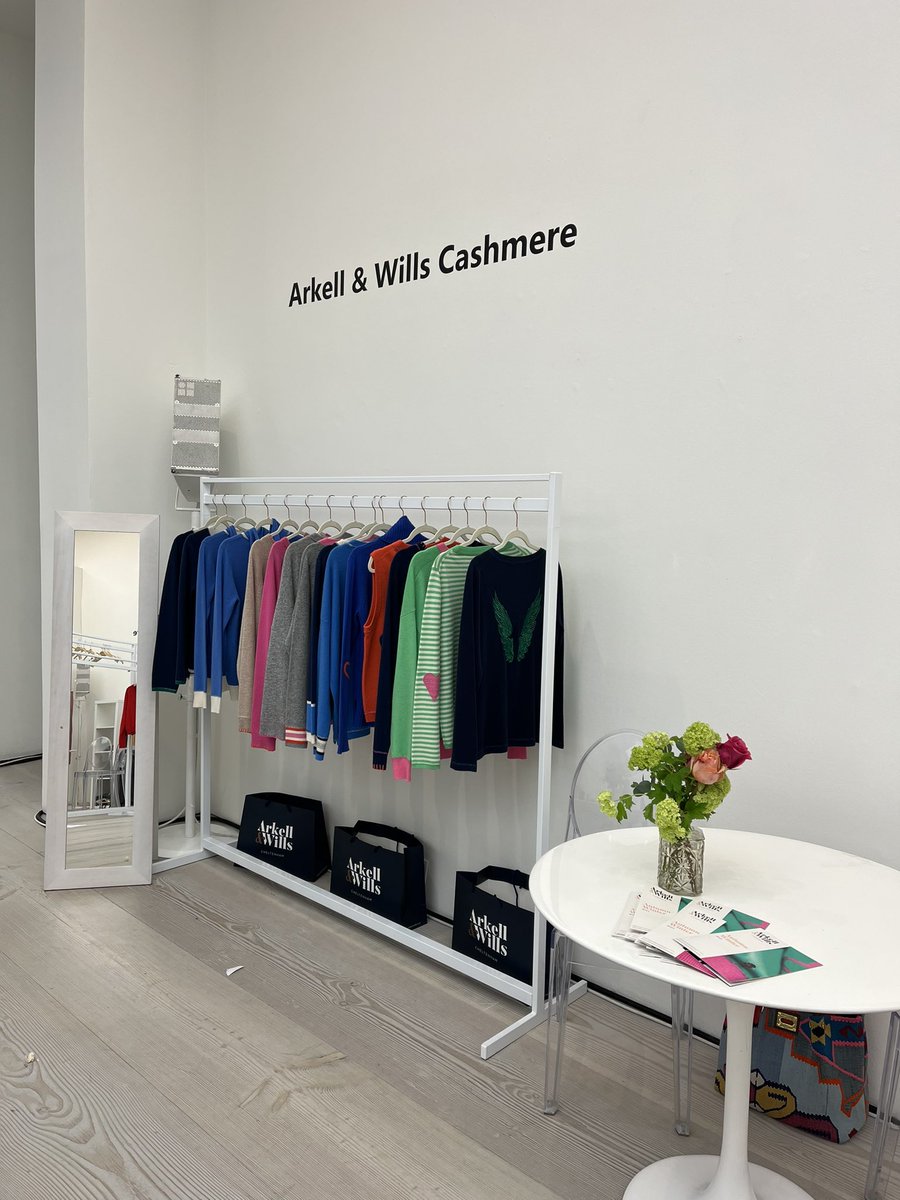 All ready for day two at @scoop.london.show after a great first day. Come & find us in Gallery 2 if you’re looking for AW23 cashmere xx 
#cashmere #sustainablefashion #scooplondonshow #aw23 #independentbusiness #womenswear