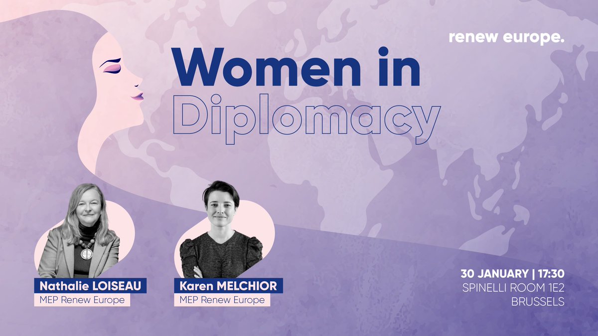 Seulement 21% des ambassadeurs sont des #ambassadrices dans les 40 premières économies

Comment arriver à 50% comme en 🇸🇪 et au 🇨🇦 ?

📢RDV 17:30 LIVE sur app.livecasts.eu/women-in-diplo…

Avec @RenewEurope @NathalieLoiseau @karmel80 @MurielDomenach @AnnTowns3 @Mette_DIHR @AghadjanianAnna