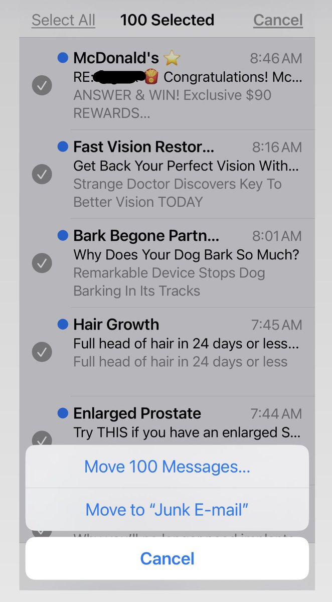 fredkarger's tweet image. Really @aolmail @AOL @Yahoo everything you said was a lie Your spam filters don’t do anything Your promise that all spam would magically disappear after 1 week not true Getting hundreds per day Your #spamfilters left over from 1995? Calling @Verizon ceo @HansVestberg HELP!