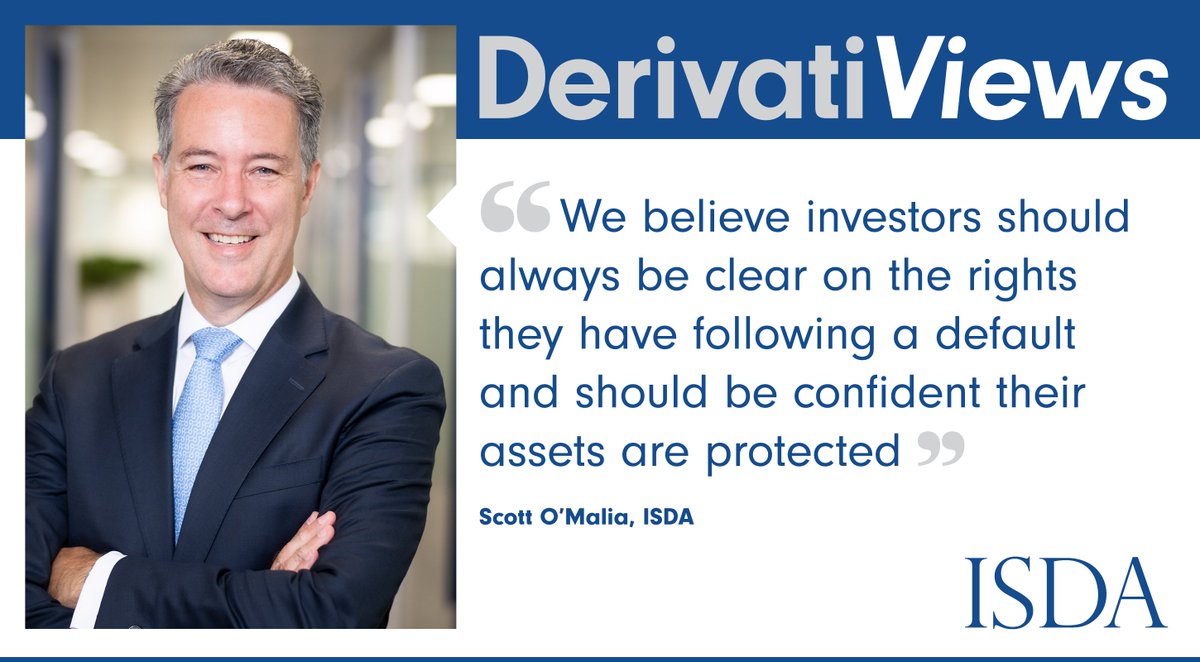 ISDA CEO @ScottOMalia has written a new derivatiViews blog on the legal questions posed by the collapse of #FTX and other #crypto firms and the importance of a robust contractual framework for digital asset #derivatives. Read the article here: isda.org/2023/01/30/bri…