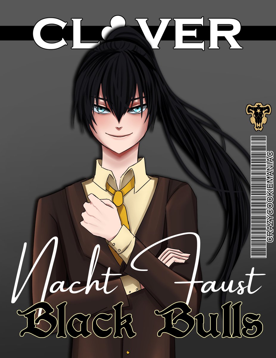 Clover Magazine: Black Bulls - Nacht Edition
15/16
Next up: Yami Sukehiro

#nachtfaust #nachtblackclover #clovermagazine #blackbulls #blackclover #blackcloverfanart #bcfanart #blcl