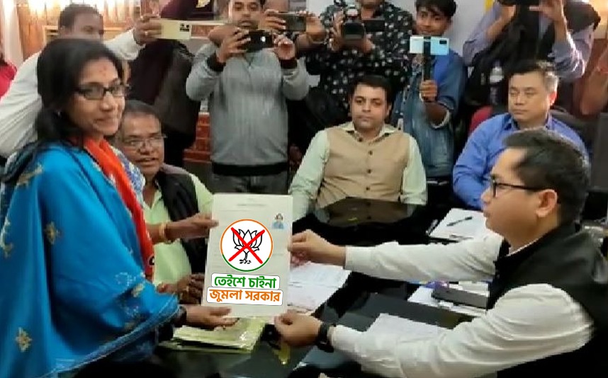 TripuraDBetter's tweet photo. আর নেই দরকার জুমলা সরকার! 😛😆
#papiya #jumla #bjp #polls #election #politics #shameonbjp #novotetobjp #bjphatao #tripura #nomination #jumla #jumlasarkar #modisarkar #wahmodijiwah #assemblyelections #assemblypolls #northeast https://t.co/W18yY69tMP