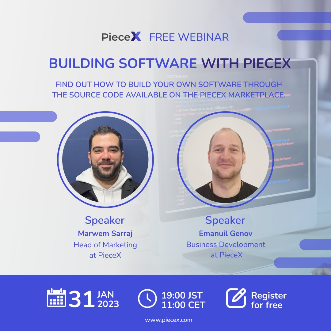 Our Innovators are ready! Are you?

Join us tomorrow for an exciting webinar on 'Building software with PieceX'! 

Learn how to simplify your software development process and improve your workflow with this innovative platform.

Join Now!
hubs.li/Q01zBFKr0