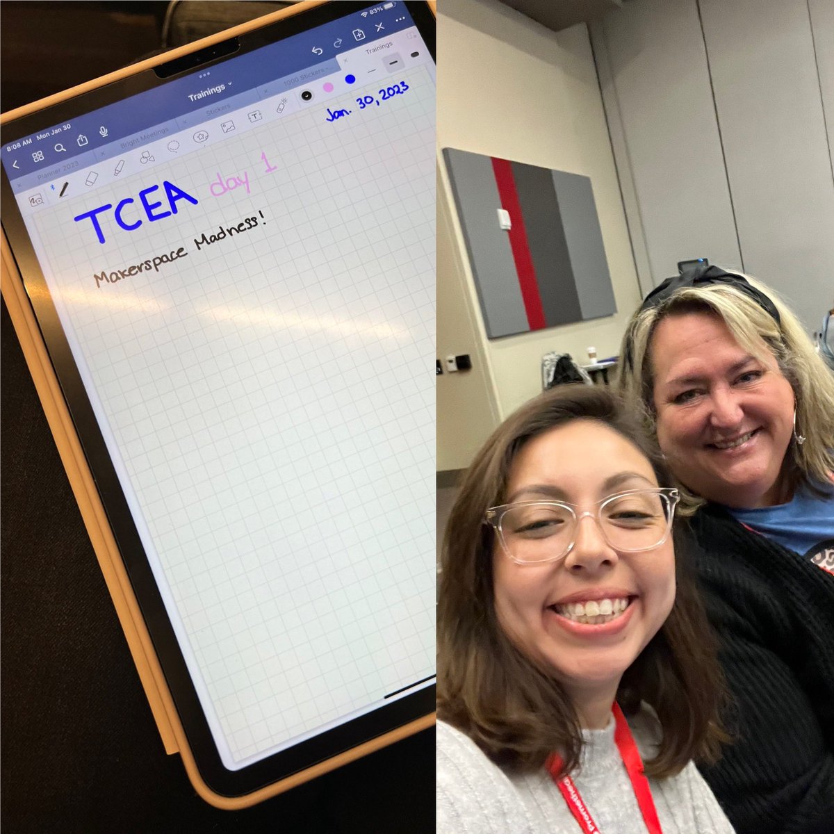 Ready to learn all the things with this beautiful lady!! 😊❤️@TCEA #FISDmadetoshine @FriscoISDTech @PrideRidlehuber